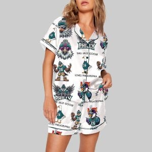 Philadelphia Football Super Bowl Champions 2025 Pajama Set 1