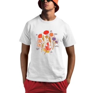 Botanical Revival Tulip Poppy Shirt 0 1