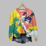 Women's Retro Oil Painting Art Crew Neck Casual Sweatshirt