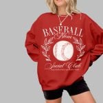 Women's Baseball Mom Social Club Casual Sweatshirt