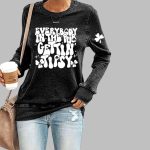 Women's Everybody In The Pub Getting Tipsy Print Sweatshirt