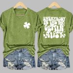 Women's Everybody In The Pub Getting Tipsy Print T-Shirt