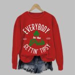 Women's Everybody In The Pub Getting Tipsy St. Patrick's Day Printed Crew Neck Sweatshirt