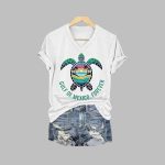 Women's Gulf Of Mexico Forever Sea Turtle V-Neck Tee