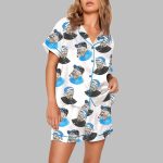 Women's Lions Football Pajama Set