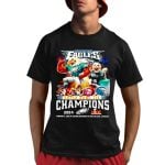 Eagles Super Bowl LIX Champions February 9 2025 AT Caesars Superdome In New Orleans Louisiana Shirt