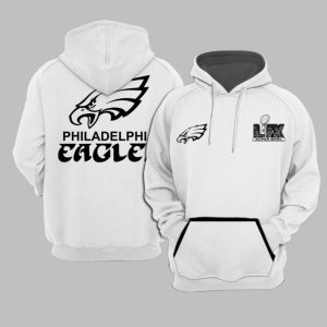 Eagles Super Bowl LIX Opening Night Tech White Hoodie 0 0