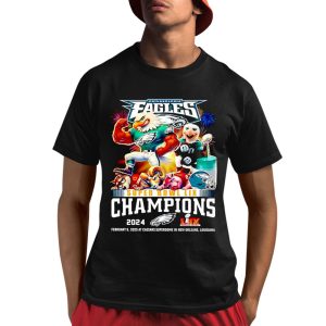 Eagles Super Bowl LIX Champions February 9 2025 AT Caesars Superdome In New Orleans Louisiana Shirt