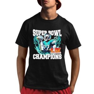 Super Bowl 2025 LIX Champions Number 22 Eagles Shirt 1 1