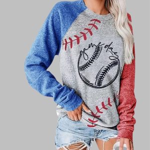 Women's Baseball Game Day Print Sweatshirt