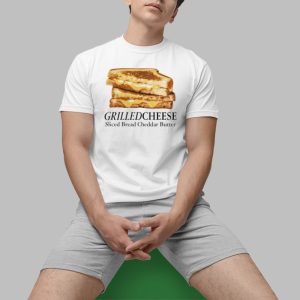 Grilled Cheese Sliced Bread Cheddar Butter Shirt 0 1