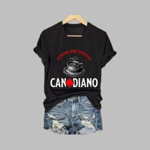 Women's Canadiano Strong Smooth Printed Short-Sleeved T-Shirt