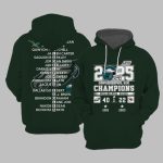 2025 Super Bowl LIX Champions Eagles 40-22 Chiefs Hoodie