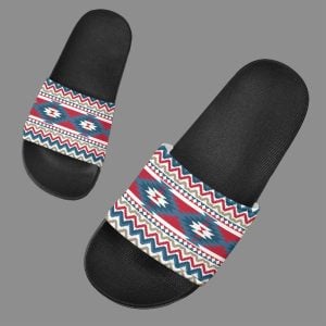 Pattern Native American Slide Sandals 01