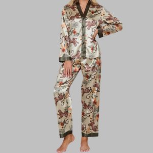Leopard & Conife Pajama Set