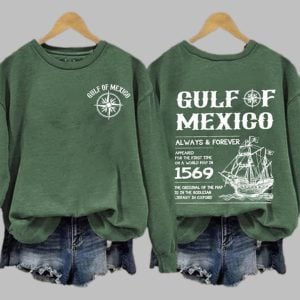Women's Gulf Of Mexico Always Forever Printed Sweatshirt