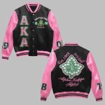 Alpha Kappa Alpha Sorority INC 1908 Print Baseball Jacket