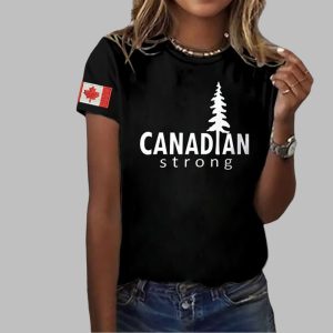 Women's Canadian Strong Print T-Shirt