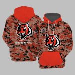 Bengals 2025 Salute to Service Camo Hoodie