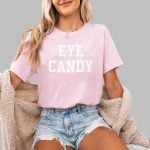 Bruce Vilanch Wearing Eye Candy Shirt