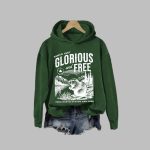 Canada Glorious And Free True North Strong And Free Since 1867 Print Hoodie