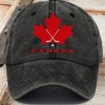Canada Hockey Printed Baseball Hat