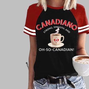 Women's Canada Canadiano Printed Short-Sleeved T-Shirt