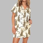 Cheetah Pajama Set For Women