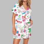 Chinoiserie Mahjong Pajama Set