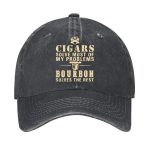 Cigars Solve Most Of My Problems Bourbon Solves The Rest Hat