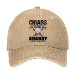 Cigars Solve Most Of My Problems Brandy Does The Rest Hat