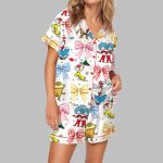 Coquette Cartoon Reading Pajama Set