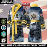 Custom Army Veteran 1964 - 1974 Luxurious Comfort Bathrobe