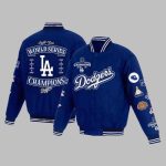 Dodgers 8 Times World Series Champions Baseball Jacket