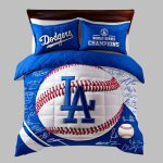 Dodgers World Series Champions Bedding Set