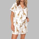 Giraffe Pajama Set For Women