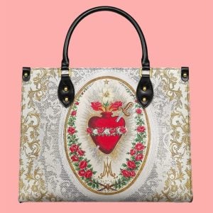 Immaculate Heart Of Mary Elegance Leather Bag