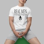 Jesse Itzler Wearing Real Men Change Diapers Shirt