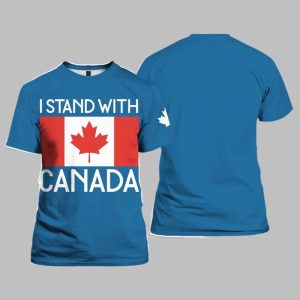 Womens I Stand With Canada Shirt 1 1