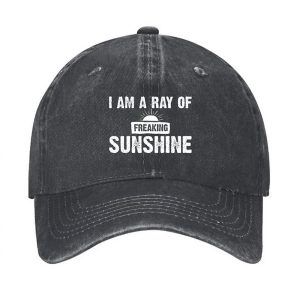      I'm A Freaking Ray Of Sunshine Printed Hat