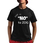 Lilly Wearing Just Say No To Zog Shirt