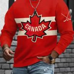 Men's Canada Hockey Print Sweatshirt