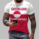 Men's Greenland Not For Sale Printed Casual T-shirt