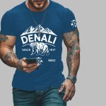 Men's Protect Our National Parks Printed Round Neck T-Shirt