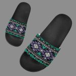 Neon Color Tribal Slide Sandals