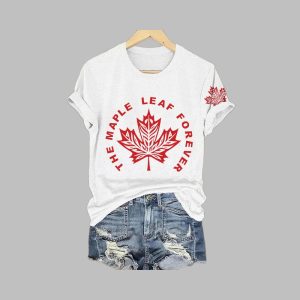 Canada The Maple Leaf Forever Print T-Shirt