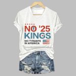 No Kings No Tyrants In America Print T-Shirt