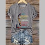 Not Fragile Like A Flower Fragile Like A Bomb Print T-Shirt