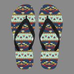 Pattern Geometric Native American Flip Flops