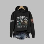 Protect Our National Parks Hot Spots Print Hoodie